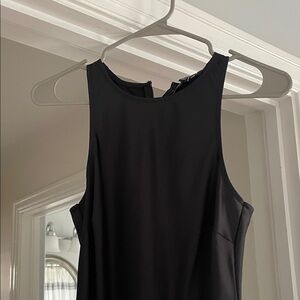 Steve Madden nwt black satin racer back dress full length